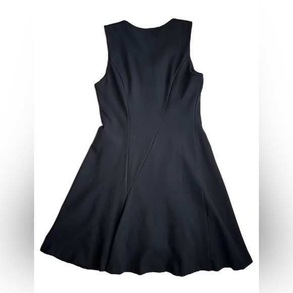 CAbi‎ Women’s Black Ponte Performance Fit and Flare Sleeveless Dress Small #3649 - Picture 2 of 10